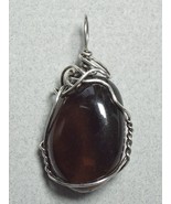 Jemel .925 SS Wire Wrapped Smoky Quartz Pendant - £28.77 GBP