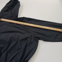 LL Bean Black Nylon Hooded Jacket Women's 1/4 Zipper Front Pocket Zipper Size 2X image 9