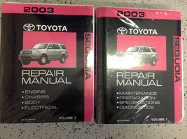 2003 Toyota SEQUOIA Service Repair Shop Manual SET OEM FACTORY DEALERSHI... - £235.02 GBP