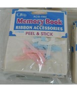 Lot of 5 Memory Book Ribbon Accessories Offray Peel Stick Acid-Free Smal... - £7.66 GBP