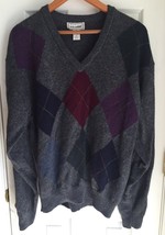 L. L. Bean Pure New Wool Lambswool Made In Scotland Argyle Sweater Men&#39;s... - $19.79
