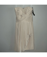DAVID&#39;S BRIDAL short crinkle chiffon dress with front cascade - €27,75 EUR