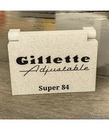 Gillette Super 84 Adjustable Safety Razor Case With Blade Bank: USA Made - $25.00