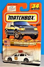 Matchbox 2000 USA Series #34 First Edition Cleveland Police Impala White - £3.95 GBP