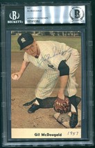 GIL MCDOUGALD SIGNED VINTAGE PHOTO AUTO NEW YORK YANKEES CIRCA 1957 SLAB... - £35.11 GBP