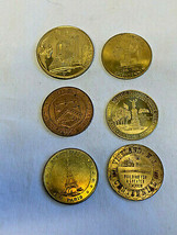 Mixed Lot of Tokens Coins Medals US Customs 1st Flag Eiffel Paris MD Worlds Fair - £23.88 GBP