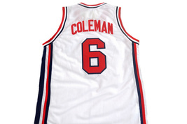 Derrick Coleman #6 Team USA Men Basketball Jersey White Any Size image 5