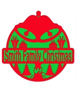Christmas Family Name plaque wall hanging sign – two laser cut layers - £27.40 GBP