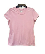 Champion Duo Dry Womens Pink Round Neck Short Sleeve Active Wear T Shirt... - $8.95