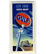 Gulf Oil Company NEW YORK Info Map Rand McNally 1948 - £11.76 GBP