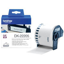 Brother Paper Tape 62mmx30.48m (Black on White) - $62.57