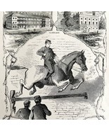 Cadet Ulysses Grant West Point Woodcut 1868 Civil War Victorian Military... - $55.33 CAD