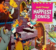 Walt Disney Happiest Songs 1967 Vinyl 12&quot; Record Gulf Gas Advertisement VRAD13 - £39.04 GBP