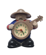 Mexican Mariachi with Guitar Musical Talking Quartz Alarm Clock Tested R... - £34.18 GBP