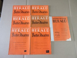 Vintage Motion Picture Herald Better Theatres Magazine Lot of 7 Magazines    1 - £289.40 GBP