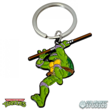 Leaping Donatello Teenage Mutant Ninja Turtles Keychain Green - £12.78 GBP