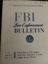 FBI Law Enforcement Bulletin July 1967 J Edgar Hoover Thomas Myron Selik... - $47.50