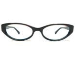 Paul Smith Eyeglasses Frames Syd TUSTL Brown Blue Cat Eye Full Rim 51-17... - $18.49