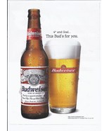 1999 Budweiser Beer Print Ad Vintage 8.5&quot; x 11&quot; - £15.93 GBP