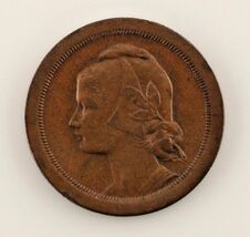 1925 Portugal 20 Cent Coin (AU) About Uncirculated Condition - $50.16