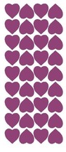 Plum 1&quot; Heart Stickers SHOWER Wedding Envelope Seals School arts &amp; Crafts  - £1.55 GBP+