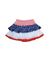 Walmart Brand Toddler Girls Tulle Tutu Jersey Skirt Size 3T Stars &amp; Stripes - £7.70 GBP