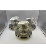 Set of 6 Wedgwood Bone China HUMMING BIRDS Cups &amp; Saucers - $164.62 CAD