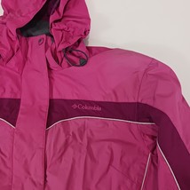 Columbia Interchange SL7642 Women’s Pink Hoodie Waterproof Jacket Size Medium image 9