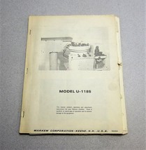 MARKEM Model U-1185 Machine Manual  - $16.57
