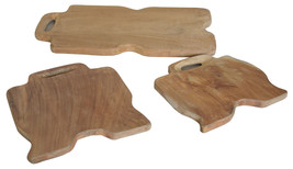 A&amp;B Home Teak Wood Cutting Boards Set Of 3 - £55.23 GBP