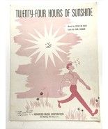 Twenty-Four Hours of Sunshine 1949 Vintage Sheet Music Peter De Rose Car... - €10,10 EUR