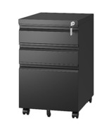 3 Drawer Mobile File Cabinet with Lock - $299.94