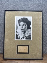 8 X 10 Photo And Autograph Cut Katharine Hepburn Hollywood Actress Matte... - $7,877.10 MXN