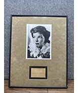 8 X 10 Photo And Autograph Cut Katharine Hepburn Hollywood Actress Matte... - $7,670.51 MXN