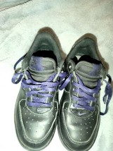 Nike Air Force One Af1  Boy's Black Purple  Athletic Sneakers Sz 12.5  C Toddler - $43.56