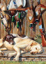 Bird Hunting Dogs Labrador Duck Pheasant Ceramic Tile Mural Backsplash Medallion - £46.07 GBP+