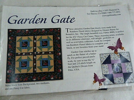 Garden Gate Pieced Quilt Pattern Quilt In A Day Unused - £3.94 GBP