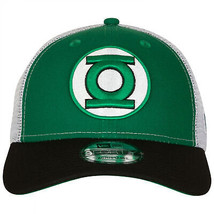 Green Lantern Logo New Era 9Forty Adjustable Trucker Hat Multi-Color - £29.83 GBP