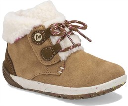 Merrell little kid&#39;s bare steps cocoa jr. boot in Chestnut - size 7 - $53.46