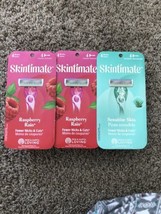 lot of 3 Skintimate RASPBERRY RAIN Disposable Razors 4ct &amp; senstitve ski... - $14.01