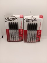 Sharpie Permanent Marker Fine Point Black Pack of 10 (2 Packs Of 5) - £11.53 GBP