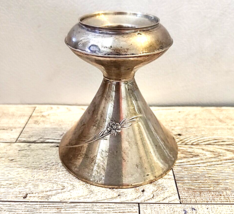 Gorham Sterling Silver Weighted Candlestick Vintage 3.5&quot; Tall Slight Tar... - $61.70