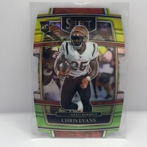 2021 Panini Select Football Chris Evans RC #96 Green / Yellow Prizm Die-Cut - £1.55 GBP