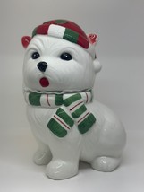 NWT Sleigh Bell Bistro West Highland Terrier &quot;Westie&quot; Glazed Ceramic Cookie Jar - $23.00