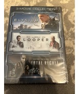Elysium / Looper / Total Recall (DVD) New Sealed Matt Damon Bruce Willis... - $11.08 CAD