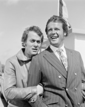 Tony Curtis and Roger Moore in The Persuaders! laughing on set portrait ... - £55.93 GBP