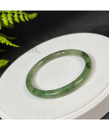 Natural Certified Kiwi Fruit Green Hetian Nephrite Jasper Bangle 58MM - $263.99