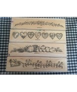Stampin up Four Seasons borders rubber stamp set - £11.15 GBP
