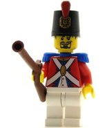 LEGO Pirates Minifig Imperial Soldier II Shako Hat Decorated Black Goatee - £21.76 GBP