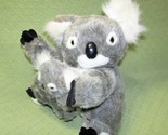 HLT AUSTRALIA KOALA BEAR MOTHER AND BABY PLUSH STUFFED ANIMAL STICKY HAN... - $16.20